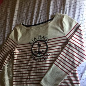 Talbots size M Nautical boatneck sweater